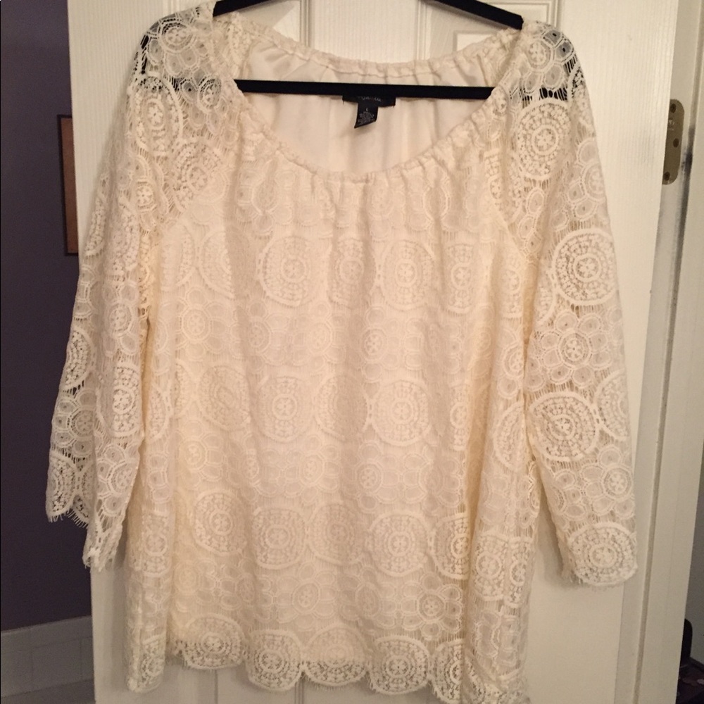 Ivory Lace Blouse
